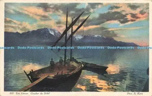 R212873 515 Lac Leman Coucher du Soleil A Kern Star Lausanne 1929