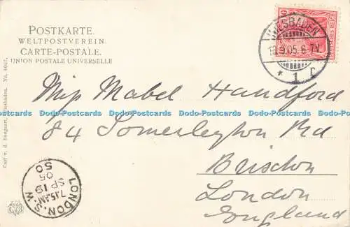 R212895 Wiesbaden Königl Theater Carl v d Boogaart Nr 8007 1905