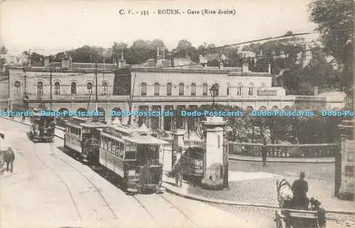 R209978 C V 355 Rouen Gare River droite Imprimeries Reunies de Nancy