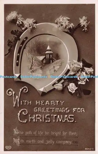 R207908 Mit Herzlichen Grüßen zu Weihnachten Der Weg des Lebens sei hell für dich