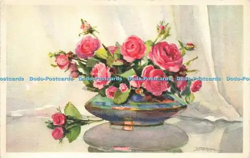 R210038 Rosen Nr 955 Stehli Grußkarte