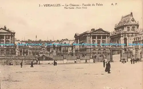 R210074 3 Versailles Le Chateau Facade du Palais Das Schloss Frontansicht A Papeghi