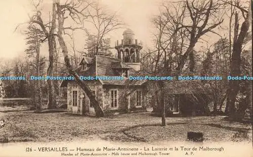 R210077 126 Versailles Hameau de Marie Antoinette La Laiterie et la Tour de Malb