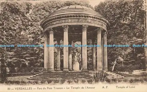 R210080 80 Versailles Parc du Petit Trianon Le Temple de lAmour A Papeghin Templ