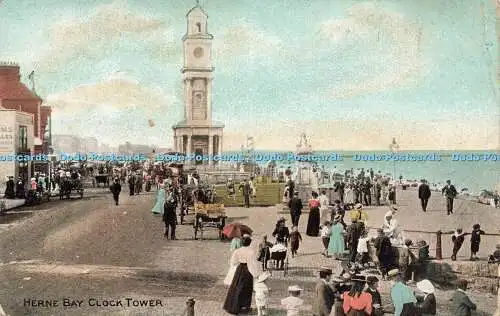 R210091 Herne Bay Clock Tower Dainty Series Dennis 1908