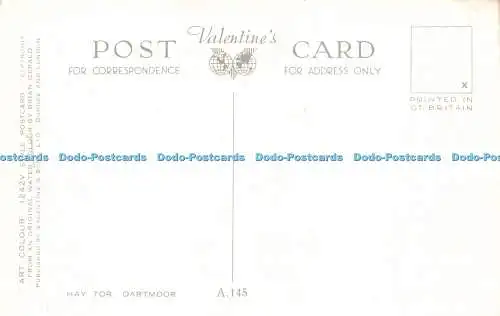 R210127 Kunstfarbe 1242V Style Brian Gerald Valentines Hay Tor Dartmoor A 145
