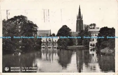 R210164 Brügge Het Minnewater Nels L De Reyghere 1937