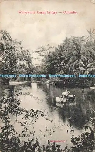 R208077 Wellewatte Kanalbrücke Colombo Skeen Foto