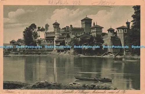 R211501 Torino Castello e Villaggio Medioevale verso il Po A D T 6162 Giuseppe C