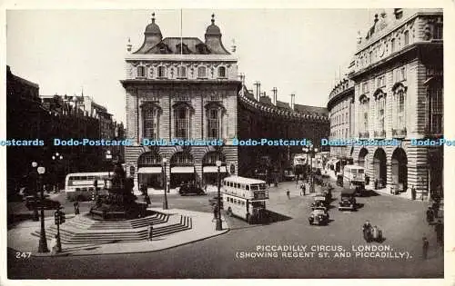 R210239 247 Piccadilly Circus London Showing Regent St and Piccadilly