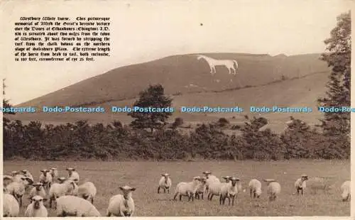 R210465 Westbury White horse Dieses malerische Denkmal von Alfred dem Großen R Wi