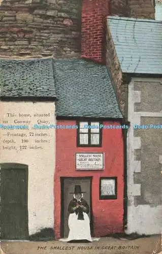 R208398 Dieses Haus befindet sich am Conway Quay Nordwales, das kleinste Haus in Gre