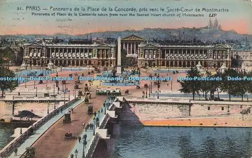 R213662 21 Paris Panorama des Place de la Concorde aufgenommen aus der Nähe des Heiligen Himmels