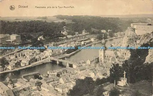 R213663 Nels Dinant Panorama pris de la Tour Mont Fort Ern Thill Serie 33 No 22