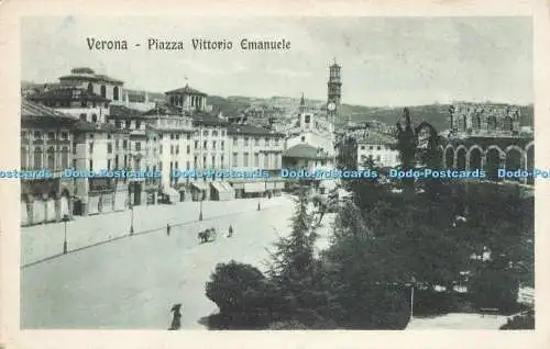 R210516 Verona Piazza Vittorio Emanuele Rina Ghelfi 1919