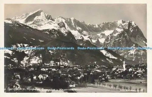 R215019 Garmisch m Alpspitze Zugspitze u Waxenstein H Huber No 13 Deutsche Heima