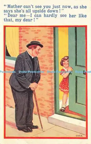 R208488 Mutter kann dich gerade nicht sehen da sie sagt, sie ist ganz auf dem Kopf Gould No 3