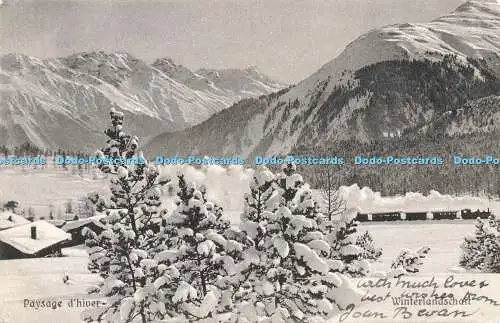 R208529 Paysage dhiver Winterlandschaft R F B No 2806 1905