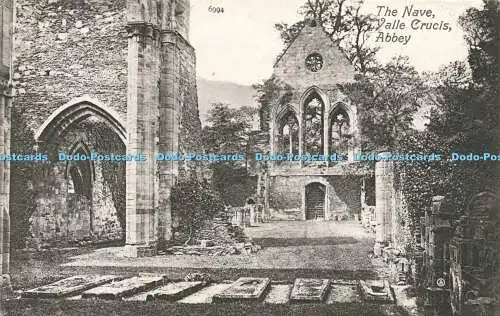 R208611 6994 The Nave Valle Crucis Abbey Valentines Serie 1908