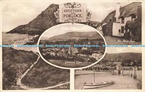 R215240 Grüße aus Porlock Friths Serie 1950 Multi View