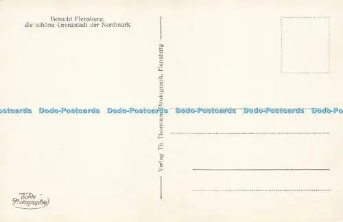 R215341 Flensburg Gedenkstein d 85 er Besucht Flensburg die schöne Grenzstadt de