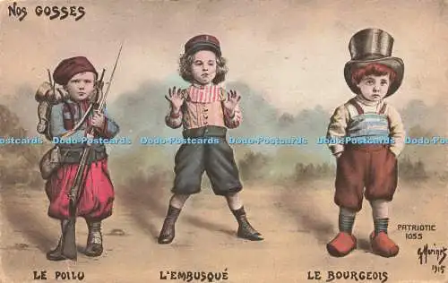 R208741 Nos Gosses Lembusque Le Bourgeois Patriotic 1055 130 Platine A Noyer