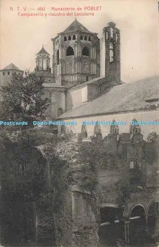 R212174 A T V 460 Monasterio de Poblet Campanario y claustro del Locutorio Engel