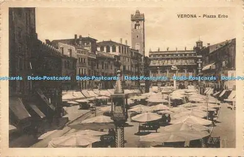 R214072 Verona Piazza Erbe V T V