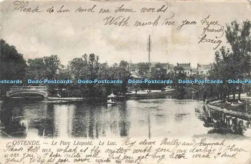 R214089 Ostende Le Parc Leopold Le Lac Th van den Heuvel 1906