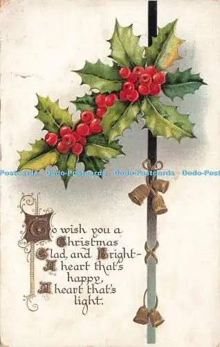 R215522 To wish you a Christmas Glad and Bright B B London 1914