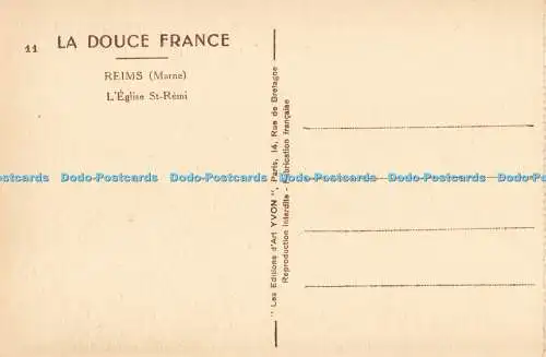 R212273 11 La Douce France Reims Marne LEglise St Remi Yvon