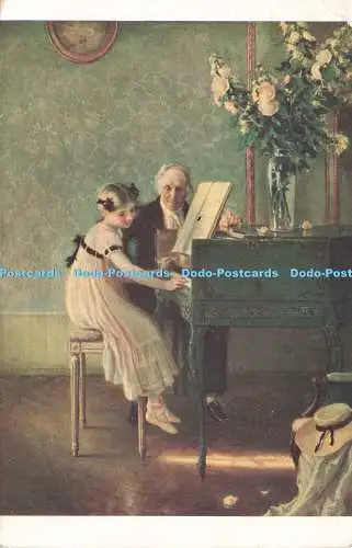 R215661 Musee du Luxembourg Muenier Pinxit Die Lehre des Harpischords ND Phot Imp