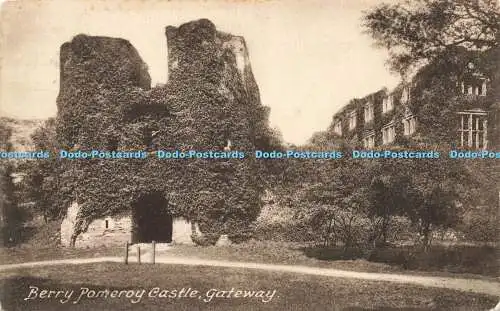 R214321 Berry Pomeroy Castle Gateway Friths Serie 1923 Nr 26417