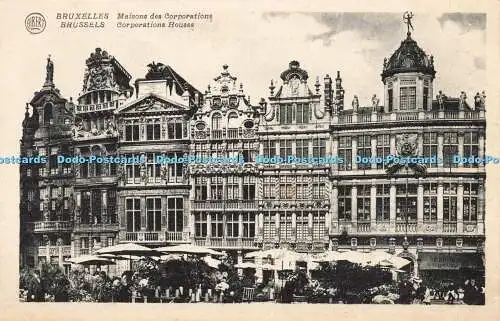 R212610 Albert Brussels Corporations Häuser Marktplatz nordwestlich des Platzes