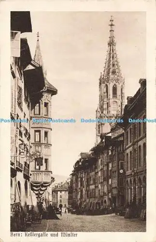 R216450 Bern Keslergasse und Münster Xav Frey Nr 756