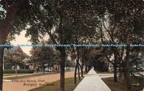 R217954 A View Along Kennedy Street Winnipeg Canada No 109514 JV Valentines