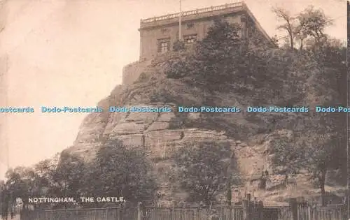 R218027 Nottingham The Castle Tuck Town and City Postkarte 2128
