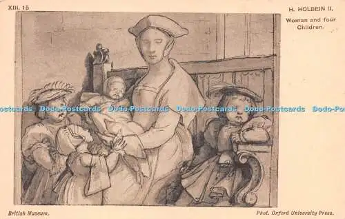 R218095 H Holbein II Women and four Children British Museum Oxford University Pr