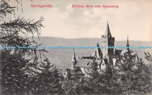 R219667 Wernigerode Schloss Blick vom Agnesberg Fr Gottsched Louis Koch