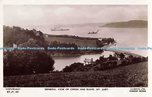 R216839 Gesamtansicht von Creek and River St Just Lilywhite RP