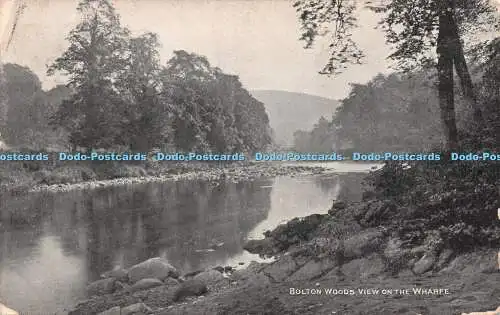 R218229 Bolton Woods Blick auf den Wharfe Photochrom Postkarte 1905