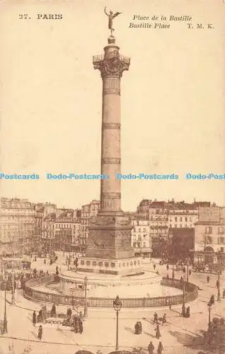 R216855 27 Paris Place de la Bastille Bastille Place T M K