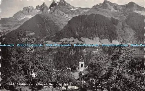 R218247 Champery Eglise et Dents du Midi O Sartori Lausanne