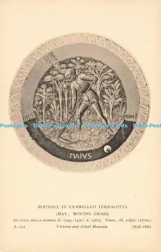 R216867 Rondell in emailliertem Terrakotta Mai Mähgras Luca Della Robbia Victo