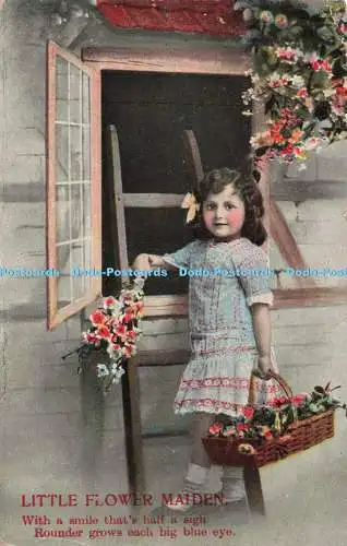 R216923 Little Flower Maiden With a smile thats a half seufzer rounder wächst each b