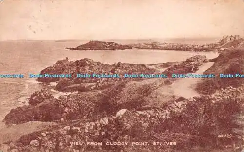 R218366 Blick von Clodgy Point St Ives Valentines Sepiatype Serie 1928