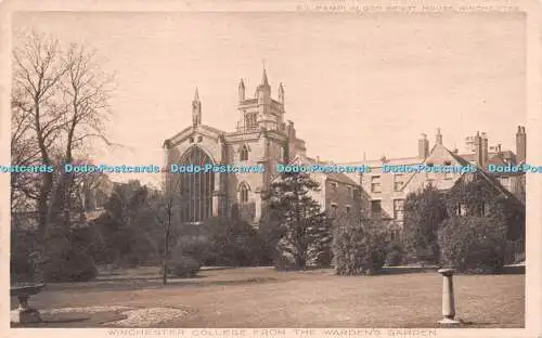 R218388 Winchester College From The Wardens Garden E L Pamlin God Begot House Wi