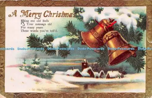 R218469 A Merry Christmas Ring out old Bells Post Card