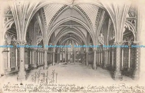 R217171 41 Paris La Crypte de la Sainte Chapelle Collections ND Phot Neurdein Fr