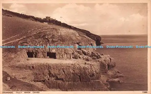 R220069 Swanage Tilly Whim Caves Photochrom Royal Tunbridge Wells All British Pr